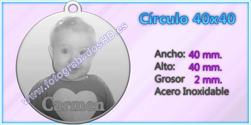 Incluye cadena de bolas de acero de regalo.; Ideal para una o dos fotos por cara.